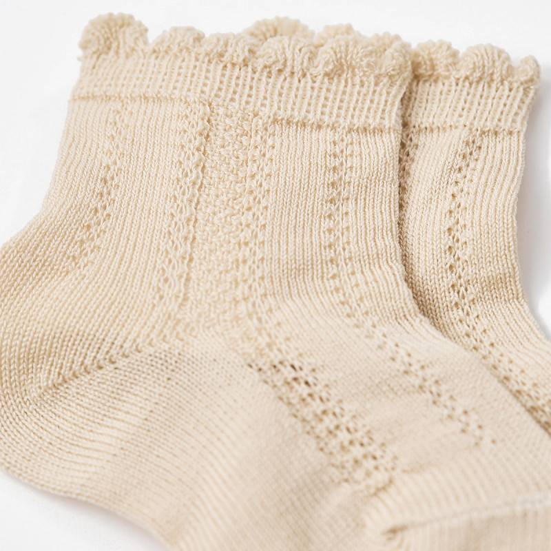 Calzino in cotone Condor colore lino