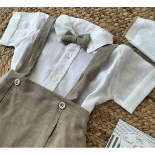 Completo elegante bambino lino e cotone 2