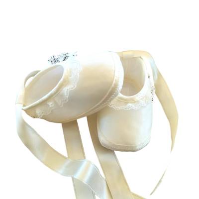 Elegante Babyschuhe zur Taufe Größe 16 - 