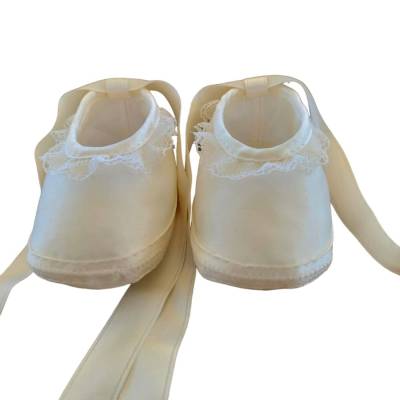 Elegante Babyschuhe zur Taufe Größe 16 - 