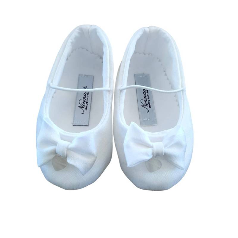 Elegant newborn baby shoes for christening Ninnaoh size 17 - 