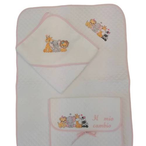 Baby changing bag and newborn bathrobe -  2