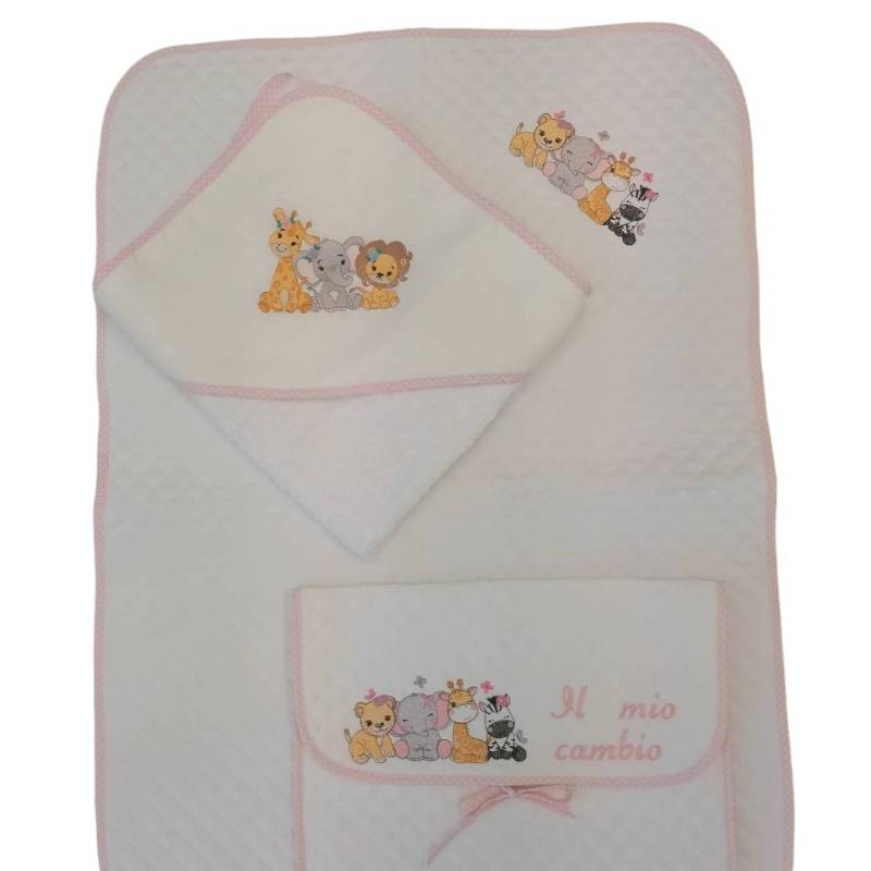 Baby changing bag and newborn bathrobe - 