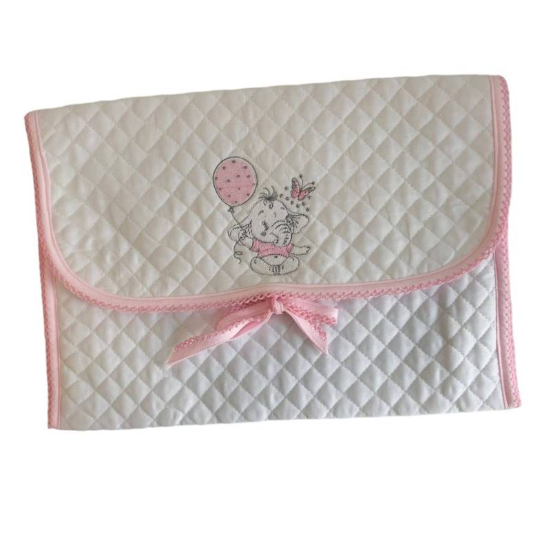 Bolso cambiador con babero y cobertor - 