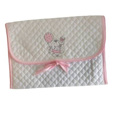 Changing bag with baby bib and coverlet - 