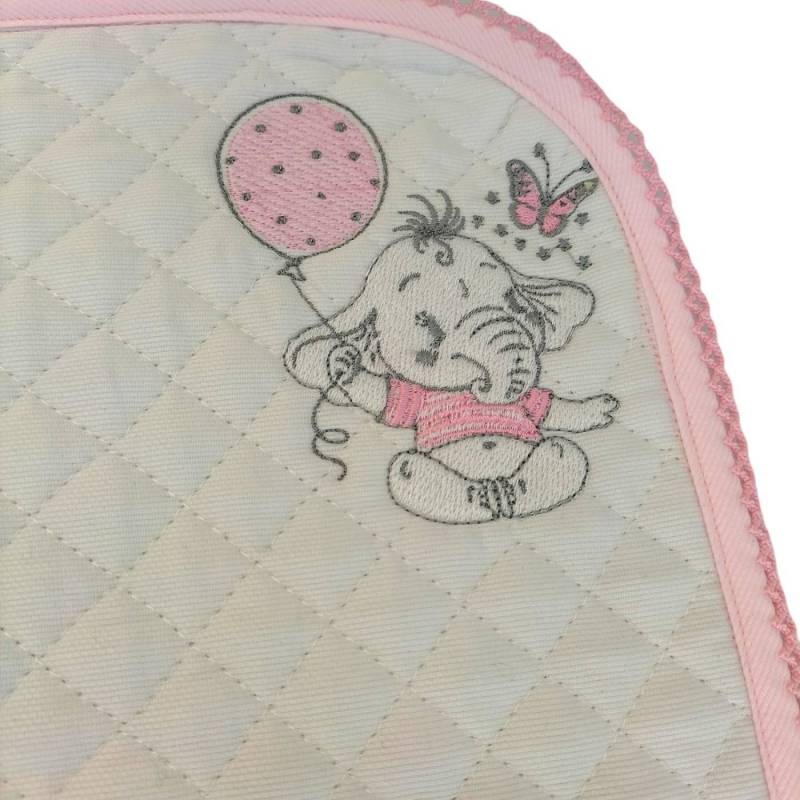 Changing bag with baby bib and coverlet - 
