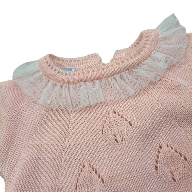 Couvre-fil en coton nouveau-né rose 1 et 3 mois - 