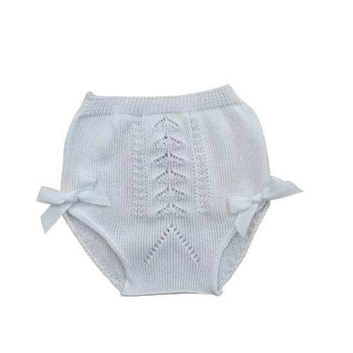 Capa de fio de algodão branco para bebé recém-nascido de 3 e 6 meses - 