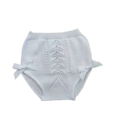 Funda de hilo de algodón blanco para recién nacido de 3 y 6 meses - 