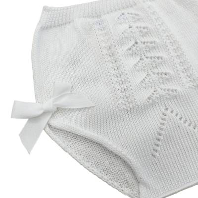 Newborn baby white cotton thread cover 3 and 6 months - 