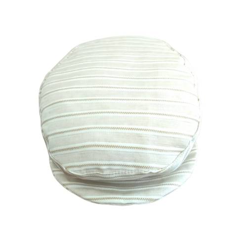 Cremefarbene und taubengraue 9 Monate alte Babymütze - 