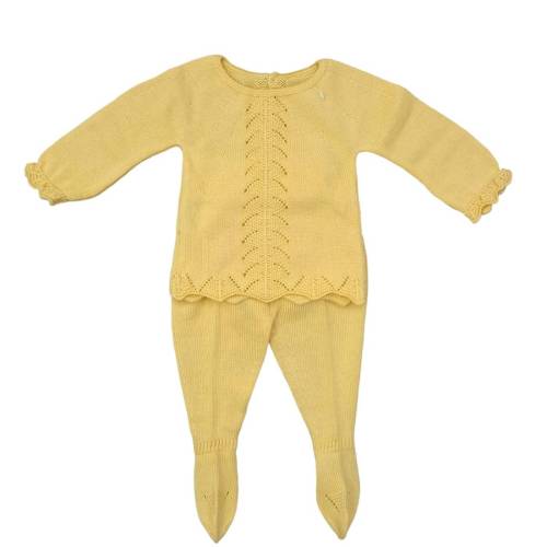 Coprifasce filo di cotone giallo 3 mesi -  2