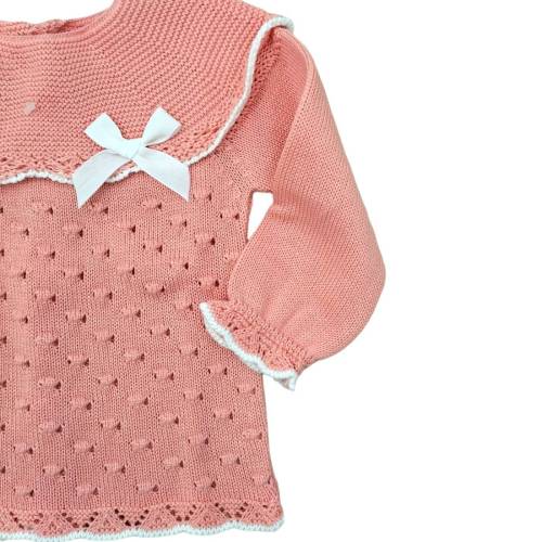 Housse pour nouveau-né en fil de coton rose 3 mois -  2