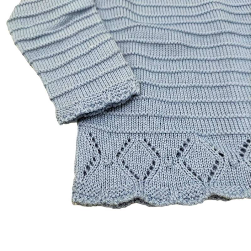 Capa para recém-nascido em fio de algodão 3 meses - 