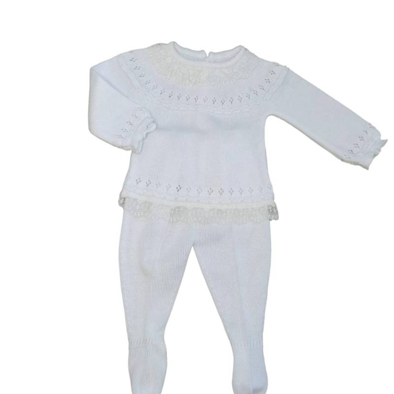 Cobertura de fio de algodão branco - 