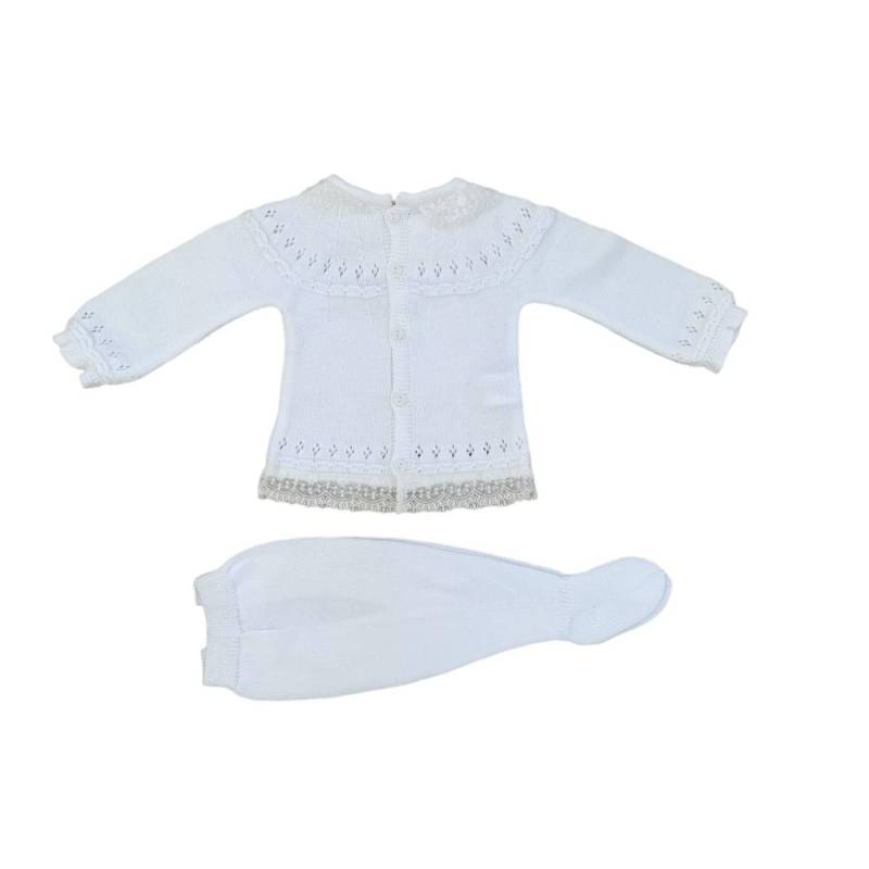 White cotton thread cover - 