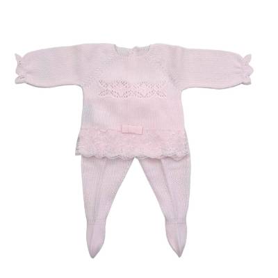 Pink cotton thread cover 1 month - 