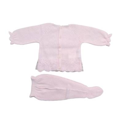 Coprifasce in filo di cotone rosa 1 mese - 