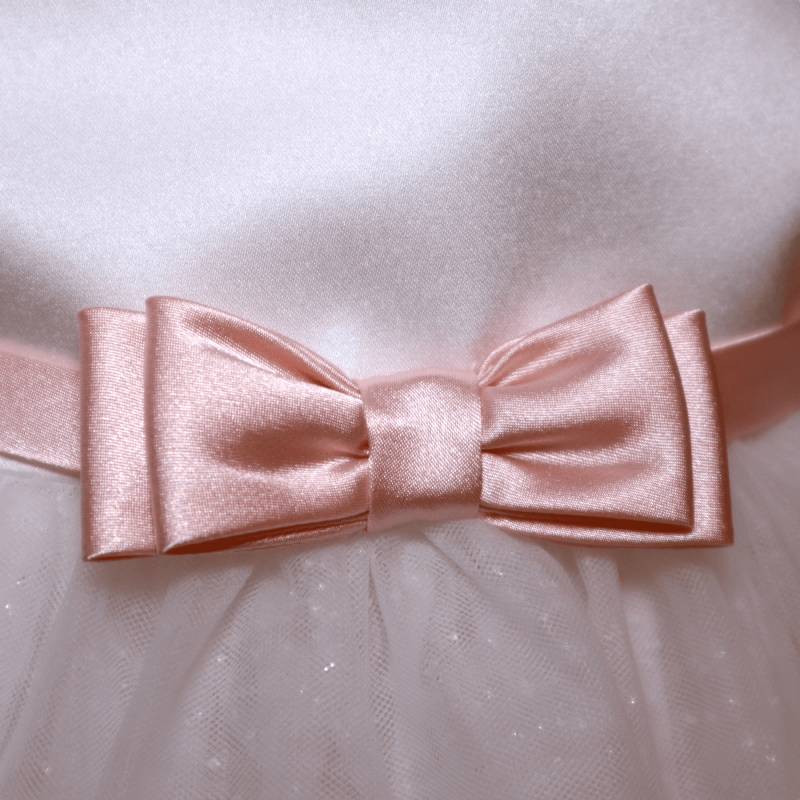 Vestitino cerimonia Battesimo con fascetta per bambina Minù 18 mesi - 