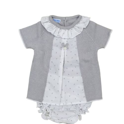 Fato de bebé menina com coulottes - 