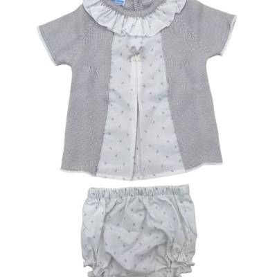 Ensemble bébé fille avec coulottes - 