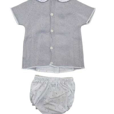 Fato de bebé menina com coulottes - 