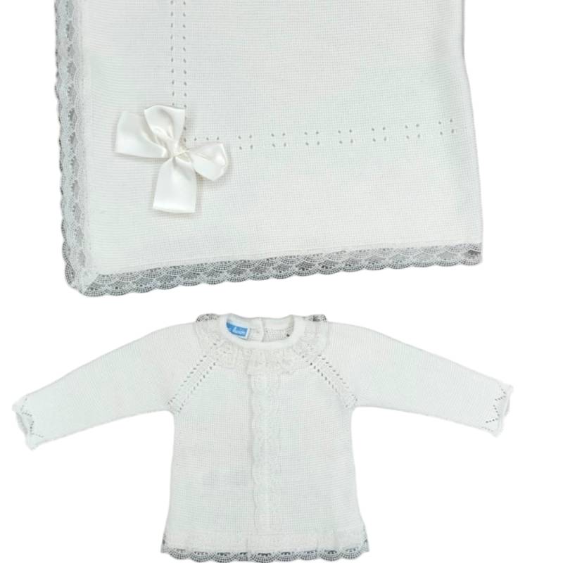 Blanket and cover 1 month unisex cotton thread - 