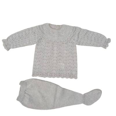 Copertina e coprifasce neonato unisex tortora - 