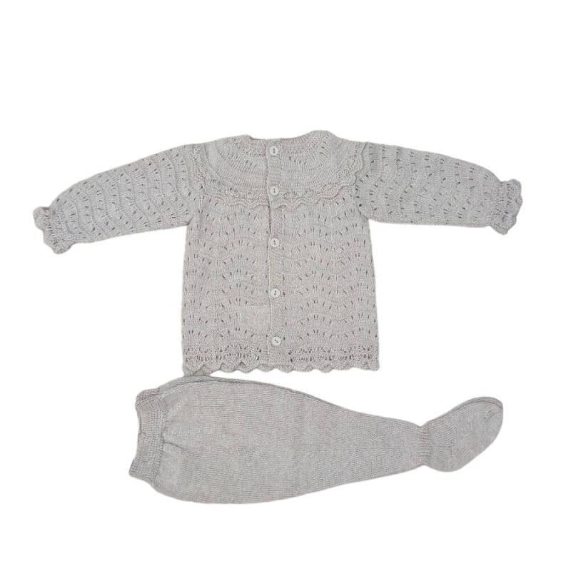 Copertina e coprifasce neonato unisex tortora - 