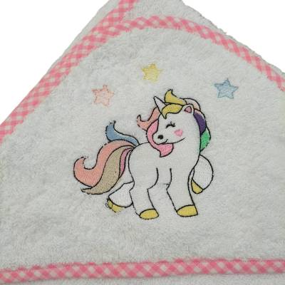 Peignoir bébé licorne - 