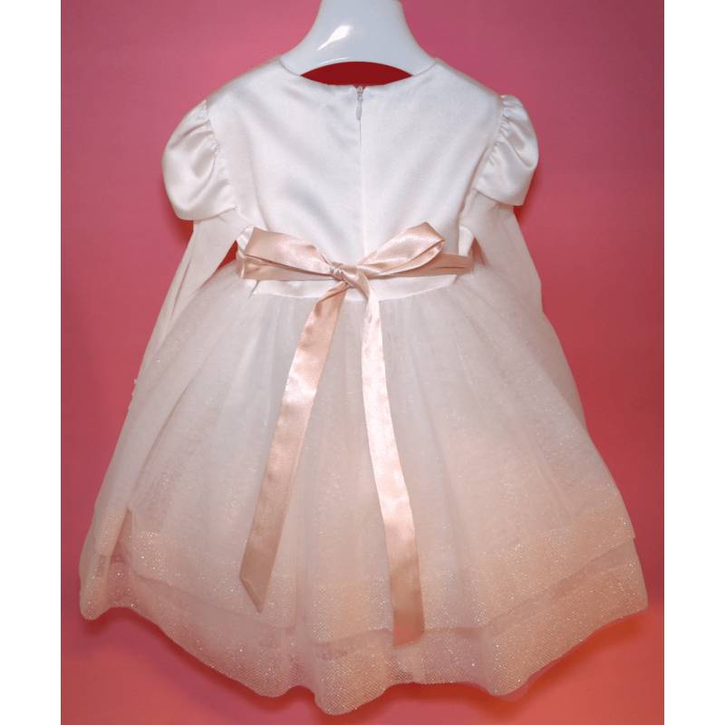 Vestitino cerimonia Battesimo con fascetta per bambina Minù 18 mesi - 