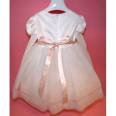 Vestitino cerimonia Battesimo con fascetta per bambina Minù 18 mesi - 