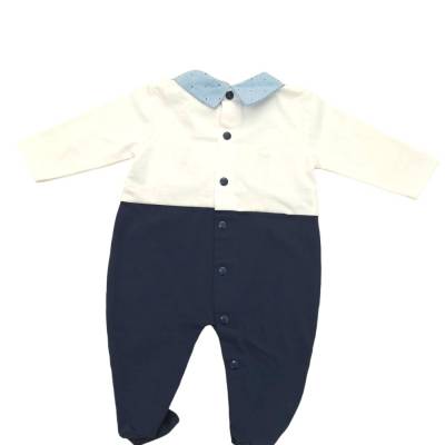 Cotton baby sleepsuit Ninnaoh 1 month - 