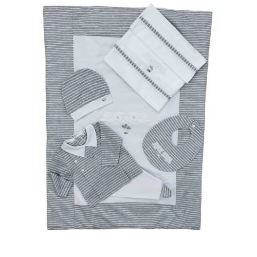 Roupa de bebé recém-nascido Ninnaoh em algodão - 