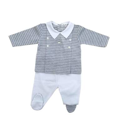 Neugeborenes Baby-Outfit Ninnaoh aus Baumwolle - 