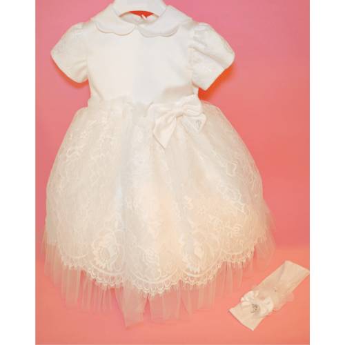 Robe de baptême avec bandeau taille 18 mois Petit - 