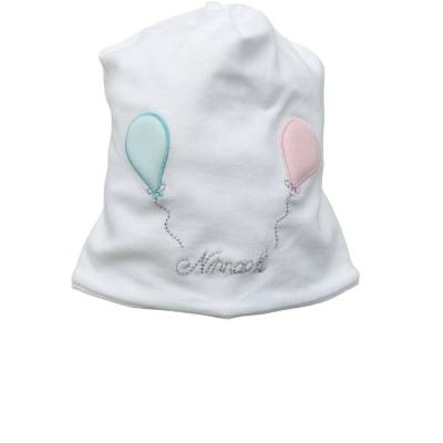 Gorro de algodão para recém-nascido Ninnaoh 3 meses - 