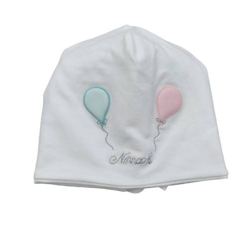 Cuffia neonata in cotone Ninnaoh 3 mese - 