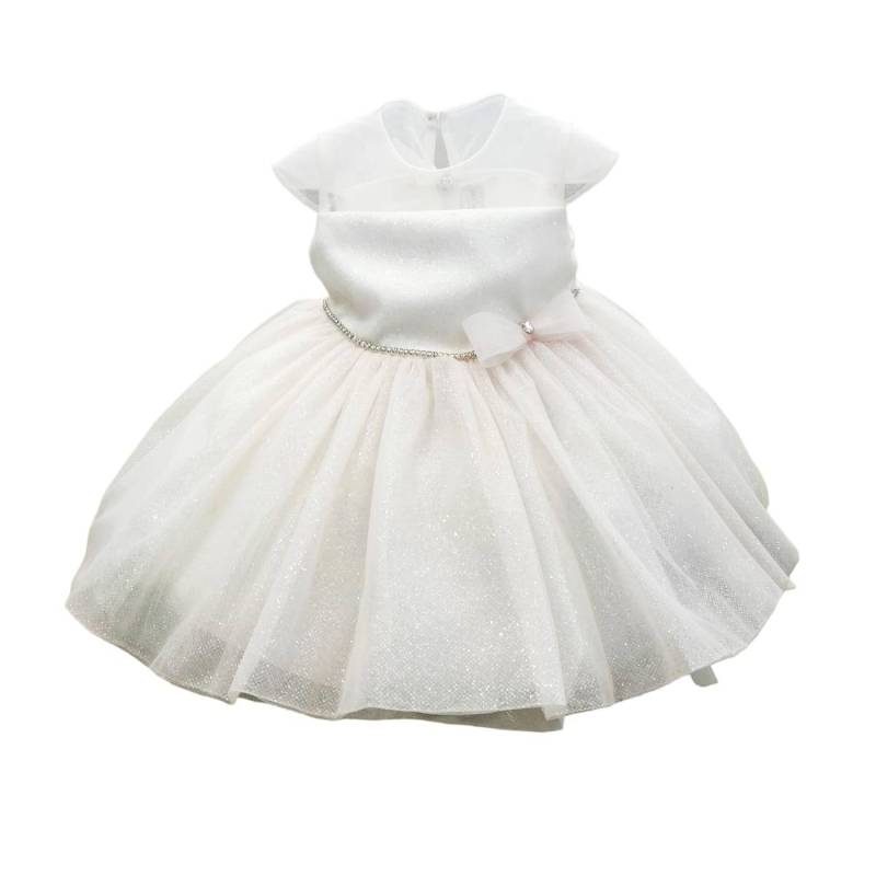 Vestido de cerimónia de batizado de menina Minù com banda - 