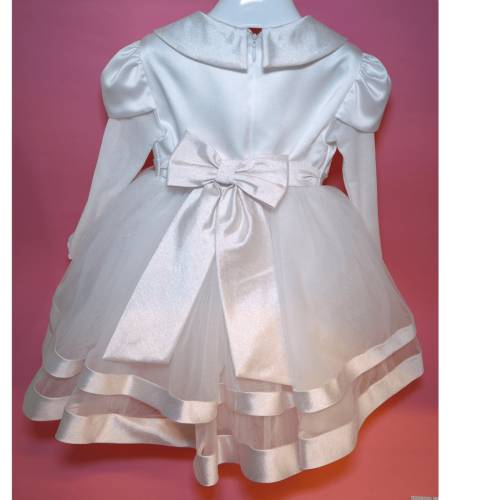 Robe de baptême pour fille avec bandeau 18 mois Minù -  2