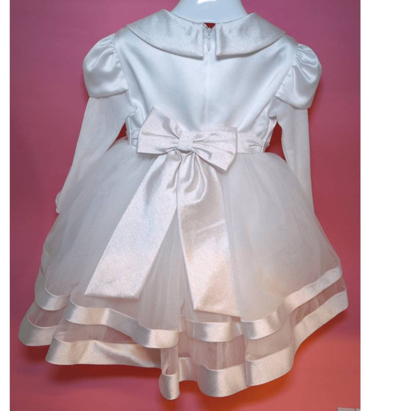 Kleid für die Taufe eines Mädchens mit 18-monatigem Band Minù - 