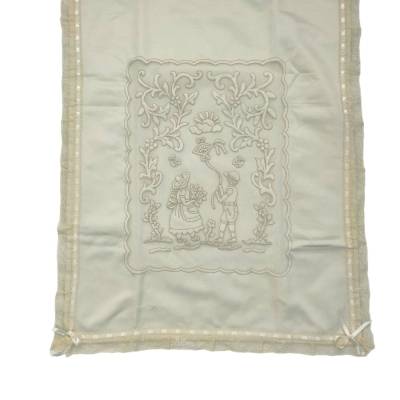Copertina e lenzuolino neonata elegante - 