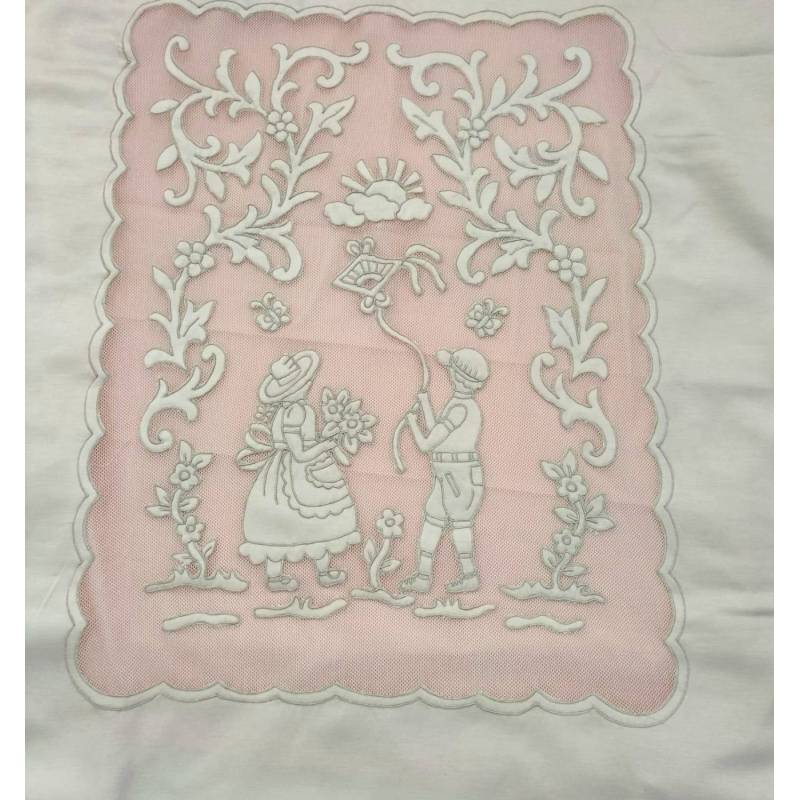 Elegant baby blanket and sheet - 