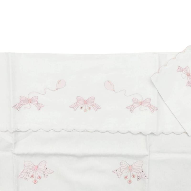 Baby hand-embroidered blanket and sheet - 