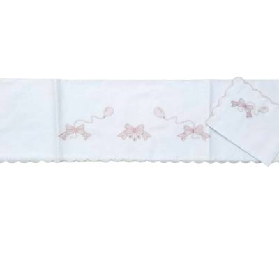 Couverture et drap brodés à la main pour bébé - 