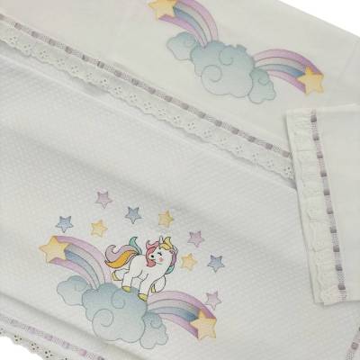 Manta y sábana Unicornio - 