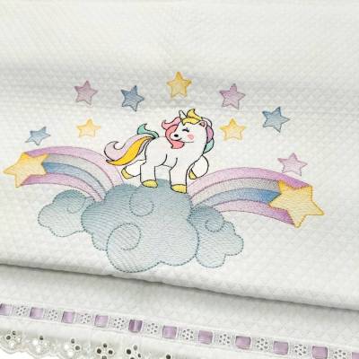 Cobertor e lençol de unicórnio - 