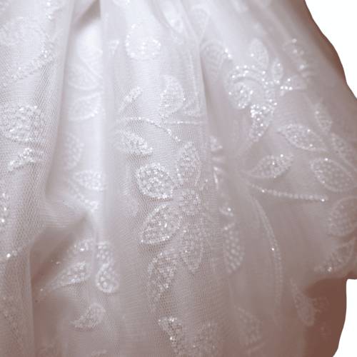 Vestido de cerimónia de batizado branco para bebé menina 12 meses Minù -  2