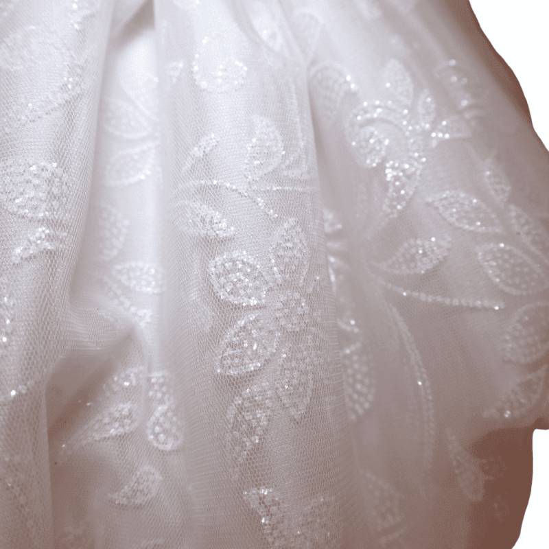 Vestido de cerimónia de batizado branco para bebé menina 12 meses Minù - 
