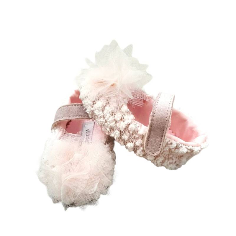 Pink newborn cradle slippers Ninnaoh - 